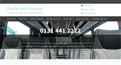Desktop Screenshot of ironscoaches.co.uk